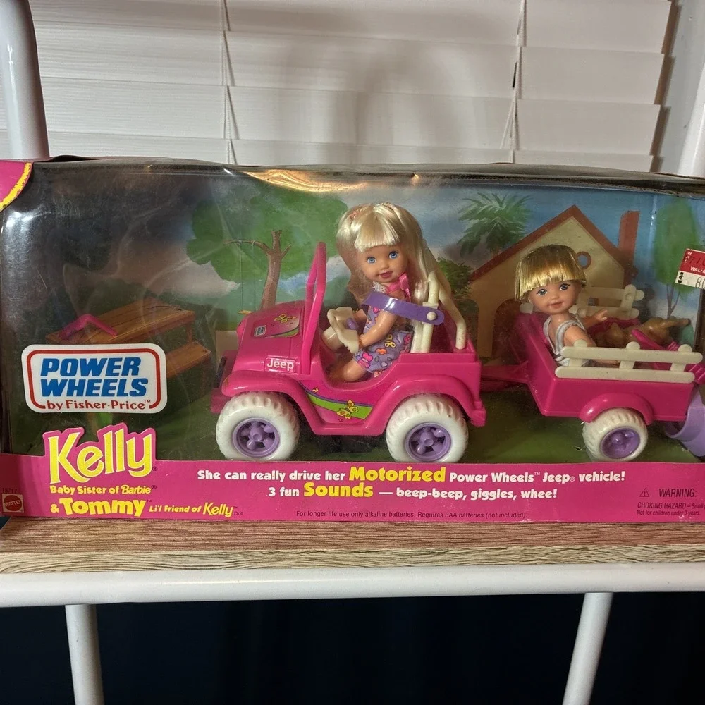 Mattel Kelly Baby Sister of Barbie & Tommy Li'l Friend of Kelly Power Wheels